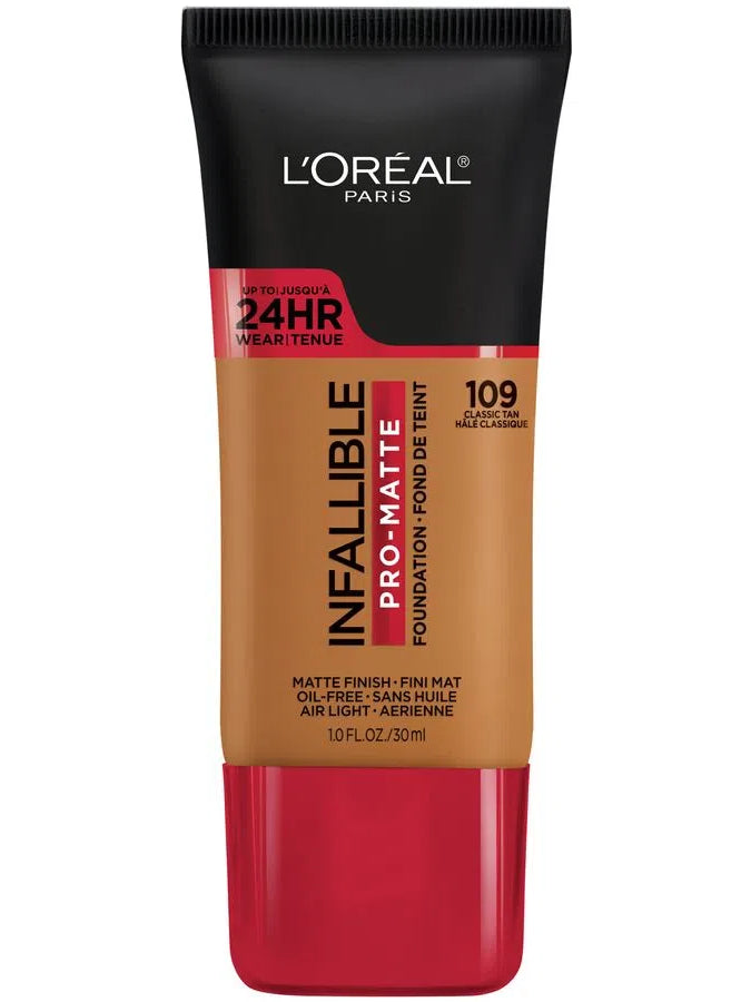 Bases Infallible Pro Mate 24HR para pieles mixtas a grasas