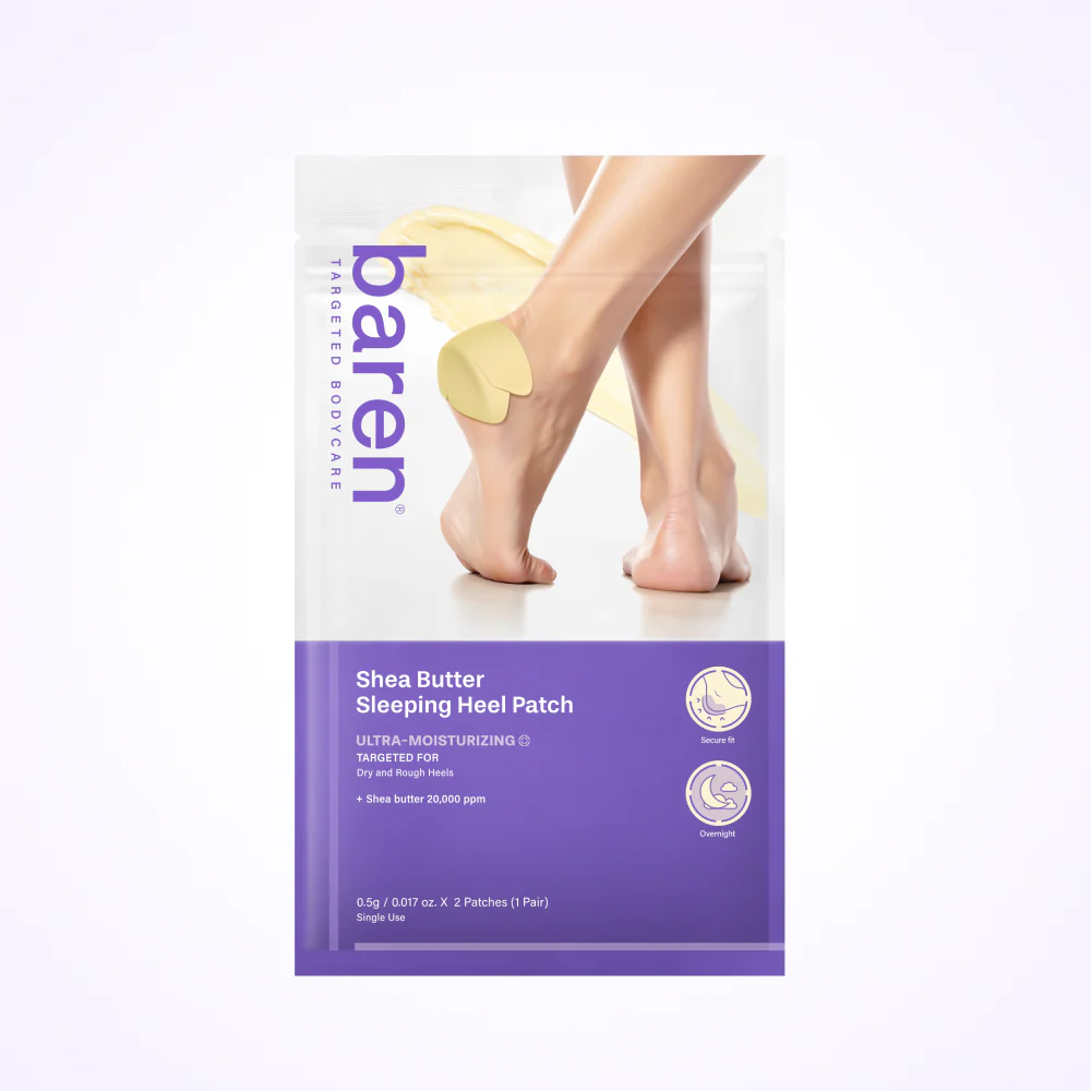 Baren Shea Butter Sleeping Heel Patch, 2pcs (1par)