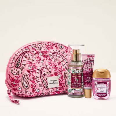 Bath & Body Works x Vera Bradley Pink Berry Burst Gift Set – Edición Limitada