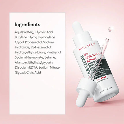 Nineless Molecule Clear 5% Glycolic Acid Serum 30ml