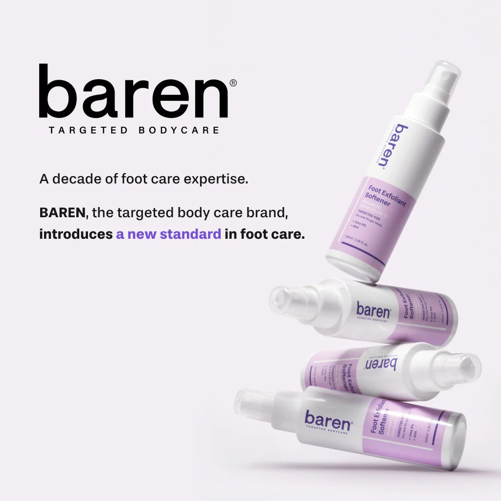Baren Spray exfoliante para eliminar callosidades de los pies 100 ml