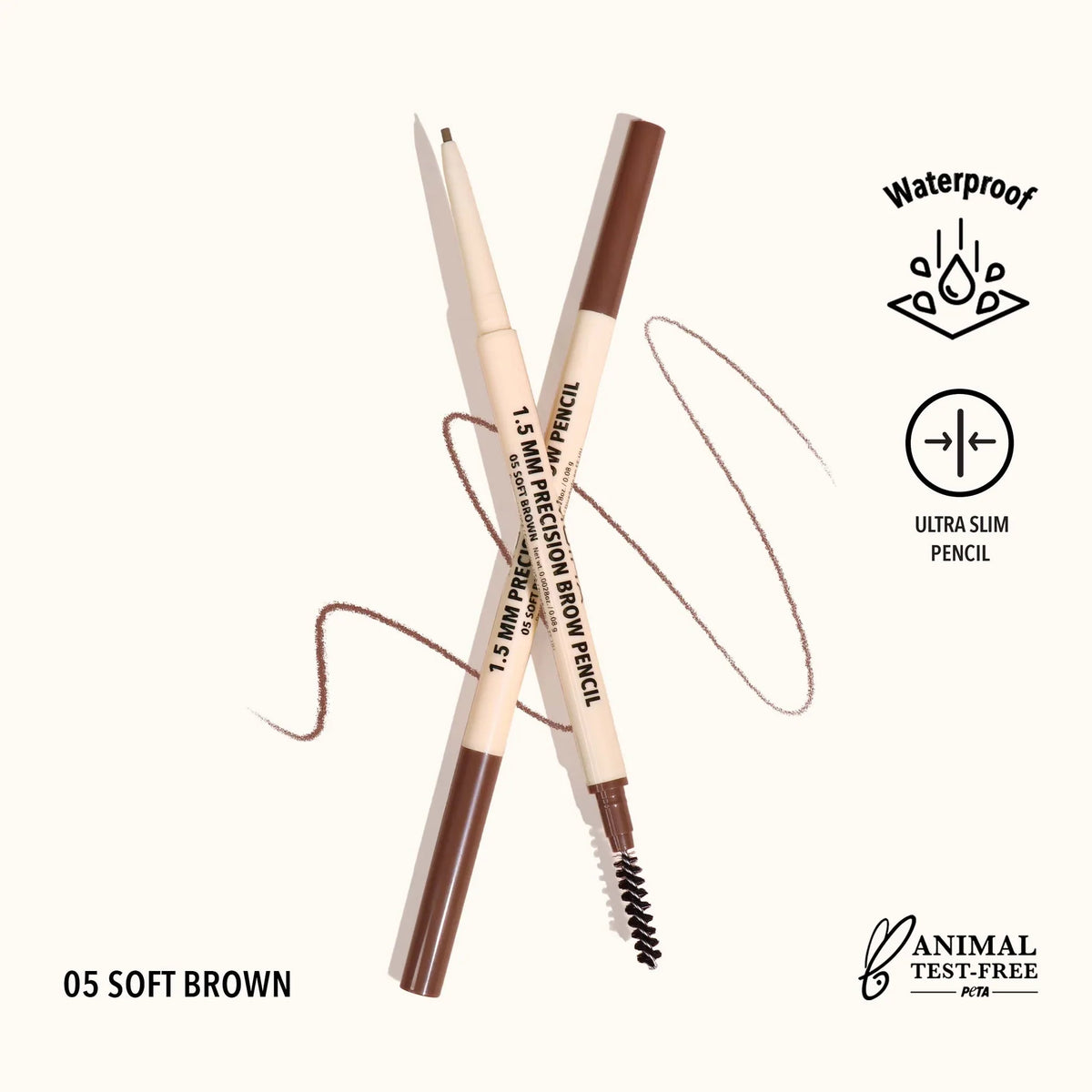 Lápiz de Precisión para Cejas Moira Beauty