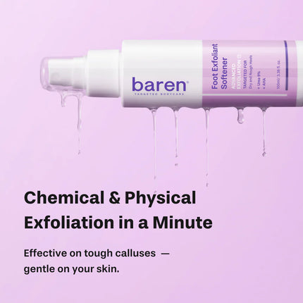 Baren Spray exfoliante para eliminar callosidades de los pies 100 ml