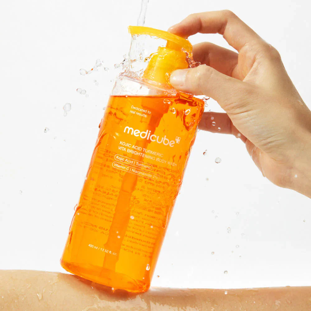 medicube Kojic Acid Turmeric Brightening Body Wash Gentle Shower Gel  400ml