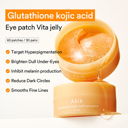 Abib Glutathione Kojic Acid Eye Patch Vita Jelly 84g 60ea
