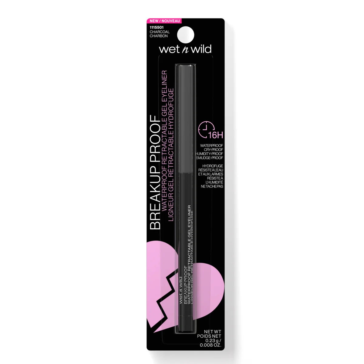 wet n wild Breakup Proof Waterproof Retractable Gel Eyeliner – Delineador en Gel Waterproof