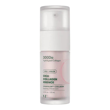 VT COSMETICS Esencia de colágeno de Cica, extracto de colágeno 300Da y complejo de péptidos para reafirmar, rellenar