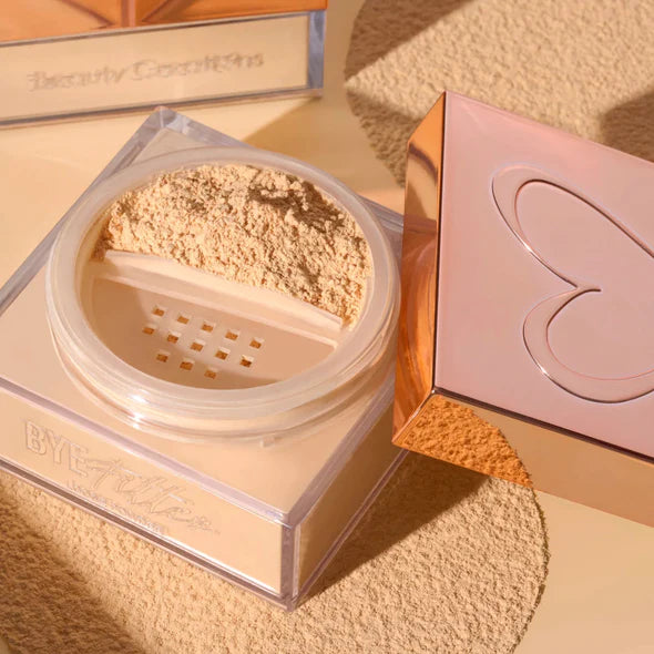 Kit de Polvos y Borlas Bye Filter Setting Powder & Puff Beauty Creations