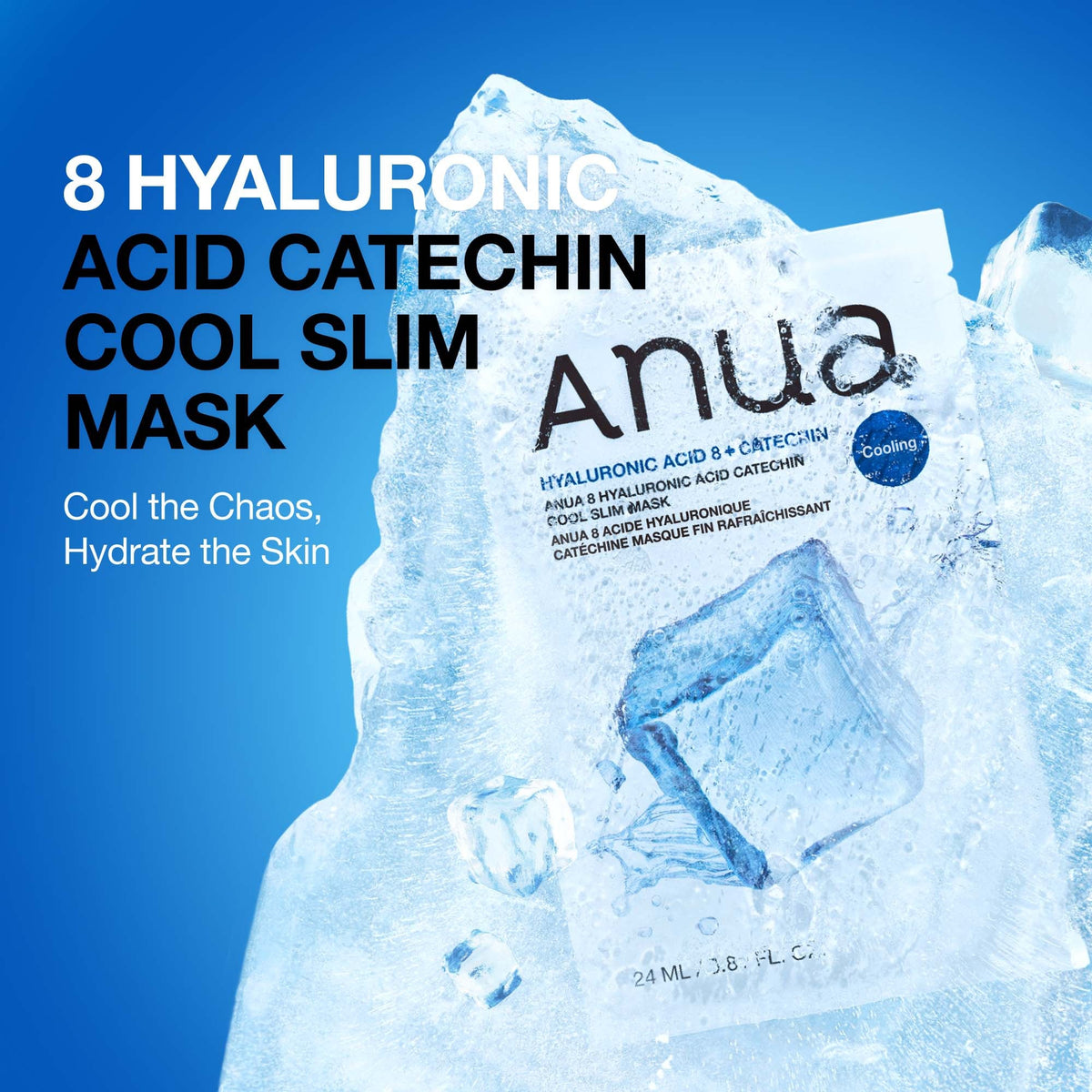 Anua 8 Hyaluronic Acid Catechin Cool Slim Mask – 1 unidad