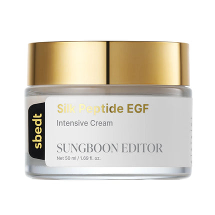 SUNGBOON EDITOR Silk Peptide EGF Intensive Cream – Crema Reafirmante con Péptidos y EGF 50 ml