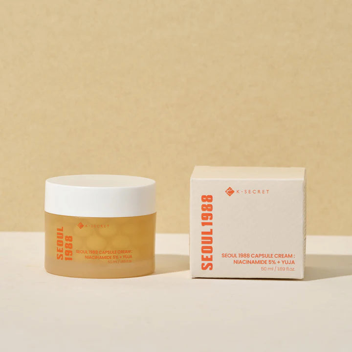 K-Secret SEOUL 1988 Capsule Cream : Niacinamide 5% + Yuja 50ml