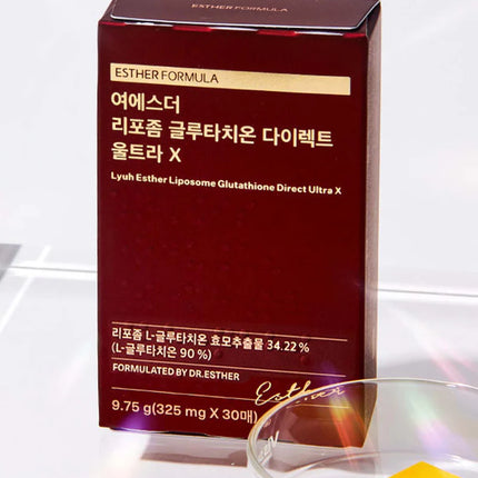 ESTHER FORMULA Lyuh Esther Liposome Glutathione Direct Ultra X -325mg x 30 films