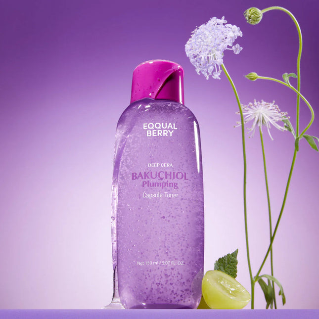 EQUALBERRY Bakuchiol Plumping Toner – Tónico Reafirmante e Hidratante 150ml