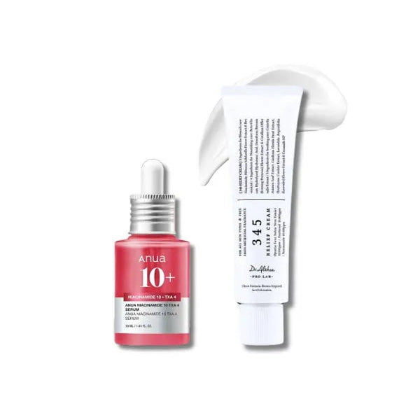Dr.Althea 345 Relief Cream + ANUA Niacinamide 10% + TXA 4% Serum