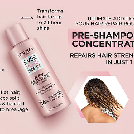 Loreal EverPure Tratamiento previo al champú sin sulfato Bond Repair