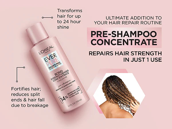 Loreal EverPure Tratamiento previo al champú sin sulfato Bond Repair