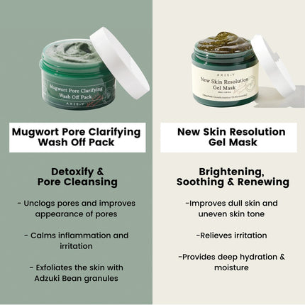 AXIS-Y Mugwort Pore Clarifying Wash Off Pack Mascarilla 100ml
