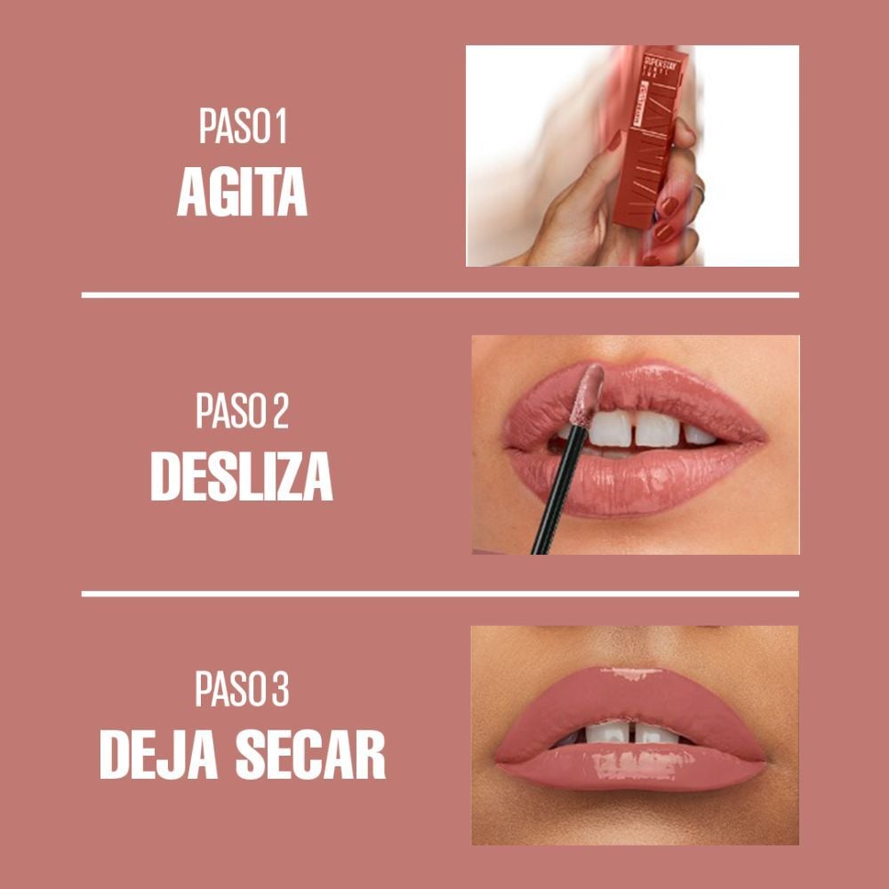Maybelline Super Stay - Lápiz labial líquido Vinyl