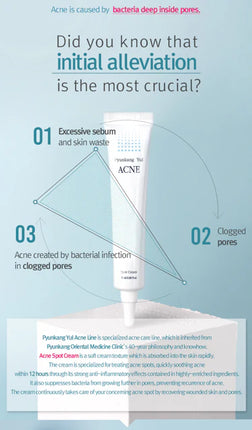 Pyunkang Yul - Crema antiacné Acne Spot Cream 15 ml
