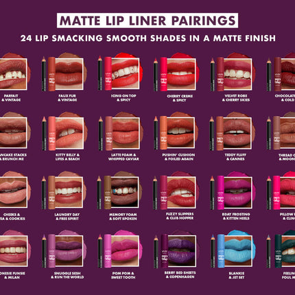 NYX Smooth Whip - Crema de labios mate, larga duración, hidratante, lápiz labial líquido