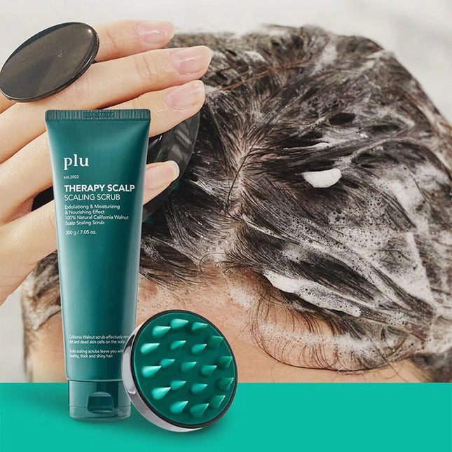 PLU Korean Therapy - Exfoliante de cuero cabelludo Peppermint 200g