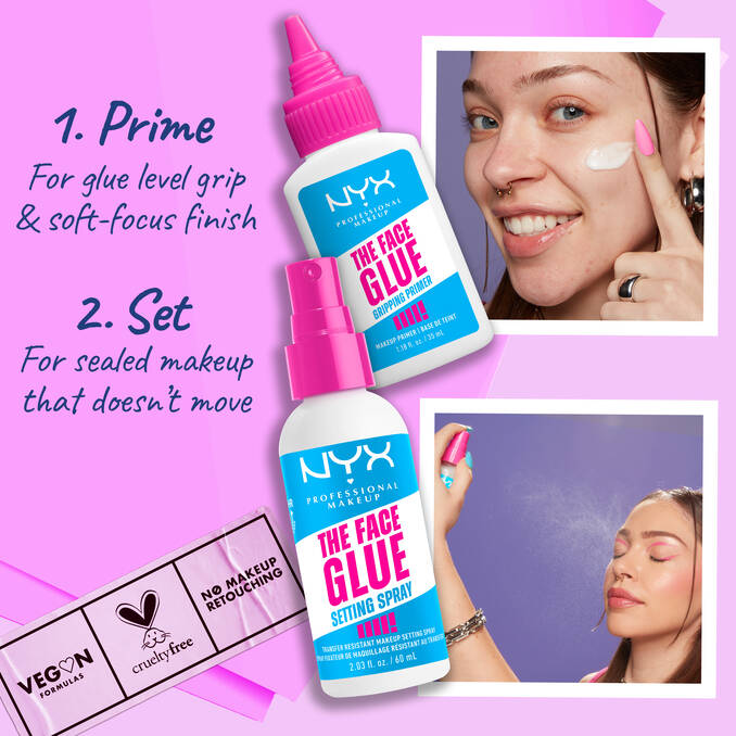 NYX The Face Glue Gripping Setting Spray Fijador de Maquillaje