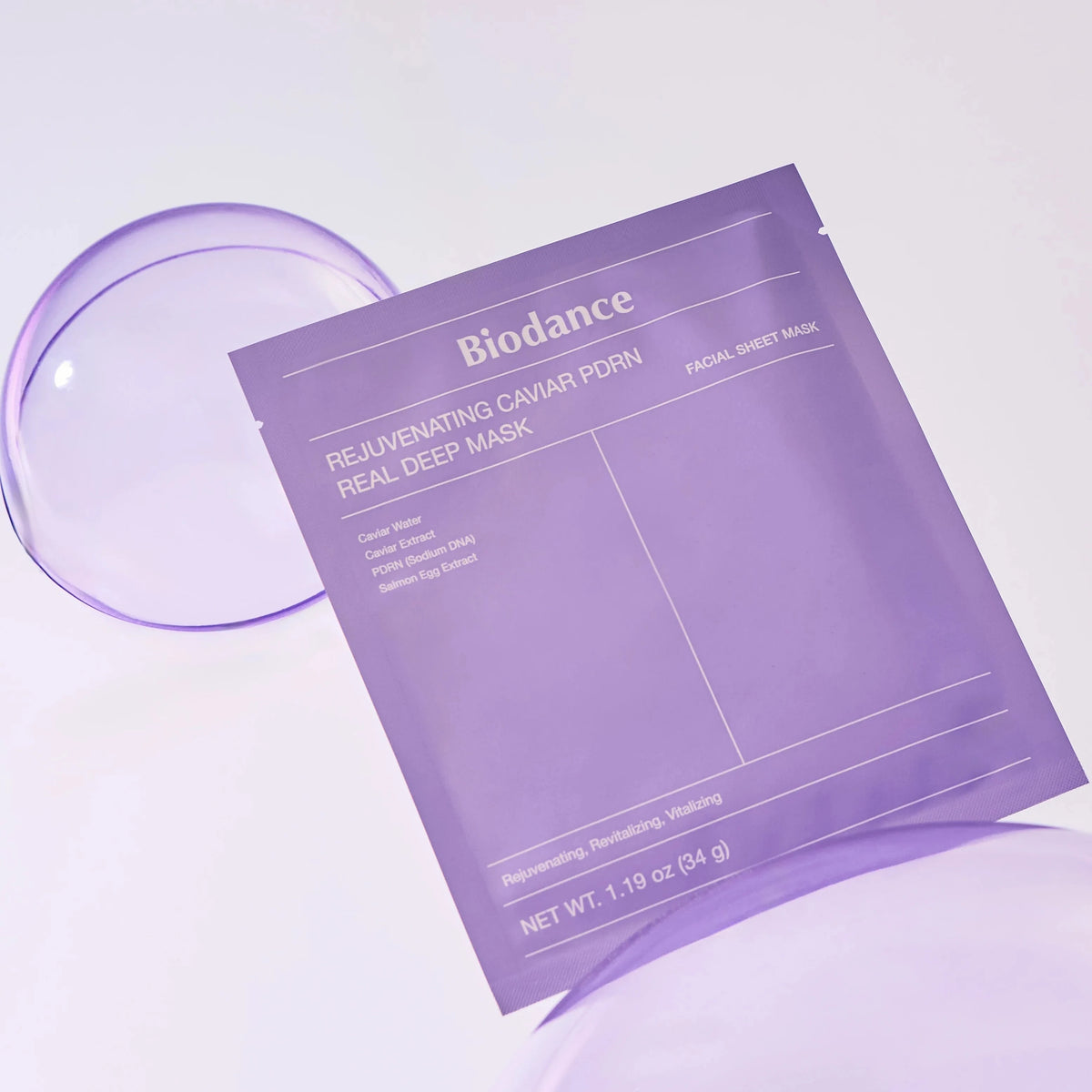 Biodance Rejuvenating Caviar PDRN Real Deep Mask Pack 4 unidades