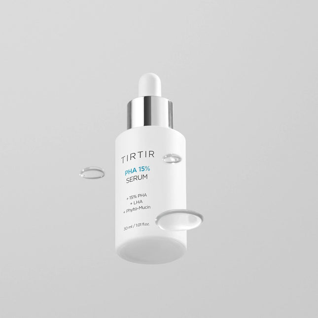 TIRTIR PHA - Suero exfoliante al 15% - Peeling hidratante Fórmula suave de PHA y LHA para pieles sensibles