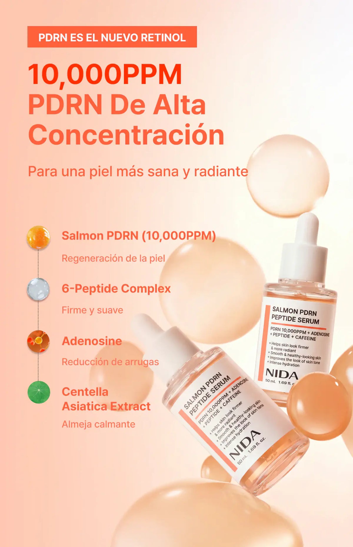 NIDA Salmon PDRN Peptide Serum 50ml