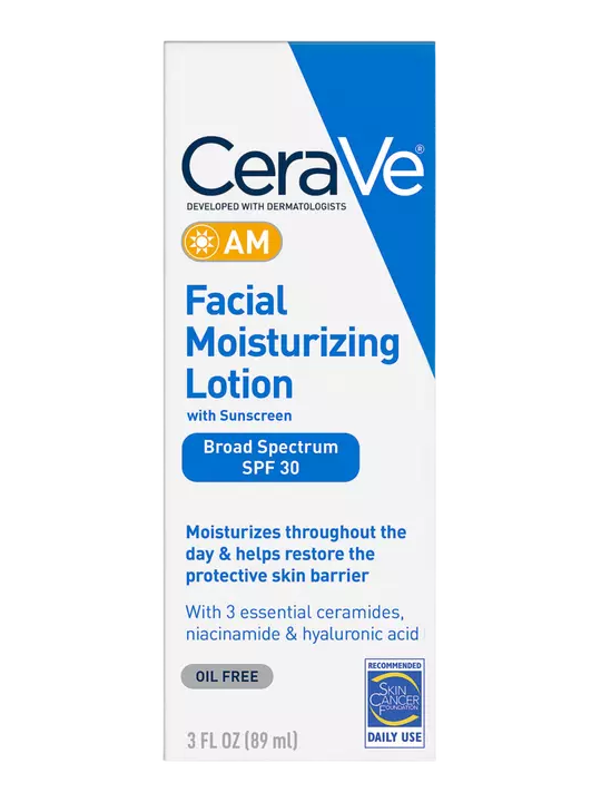 CeraVe AM Face Moisturizer con protector solar SPF 30