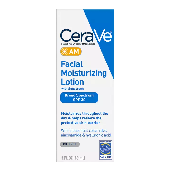 CeraVe AM Face Moisturizer con protector solar SPF 30