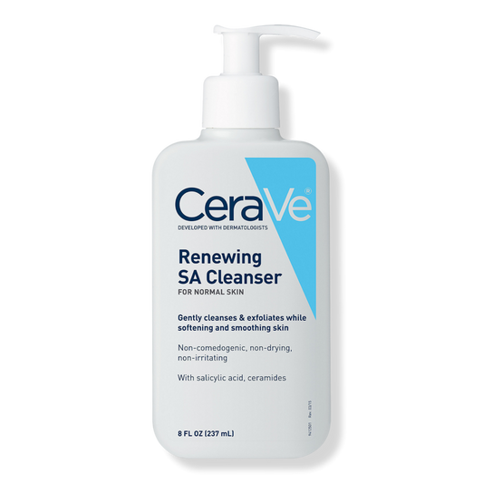 Cerave Renewing SA Cleanser con ácido salicílico para una piel equilibrada