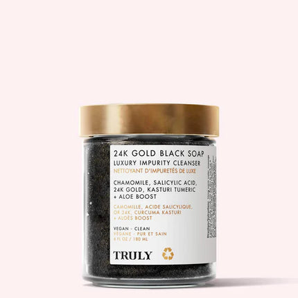 Truly 24K Gold Black Soap Luxury Impurity Cleanser