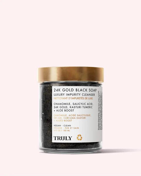 Truly 24K Gold Black Soap Luxury Impurity Cleanser