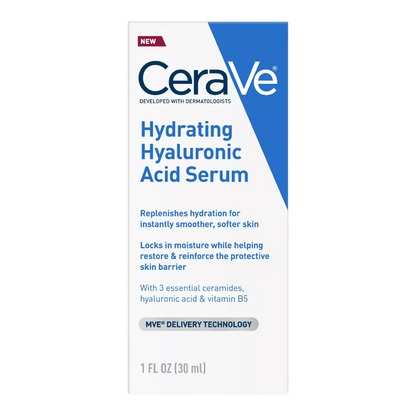 Cerave Suero facial hidratante de ácido hialurónico con vitamina B5