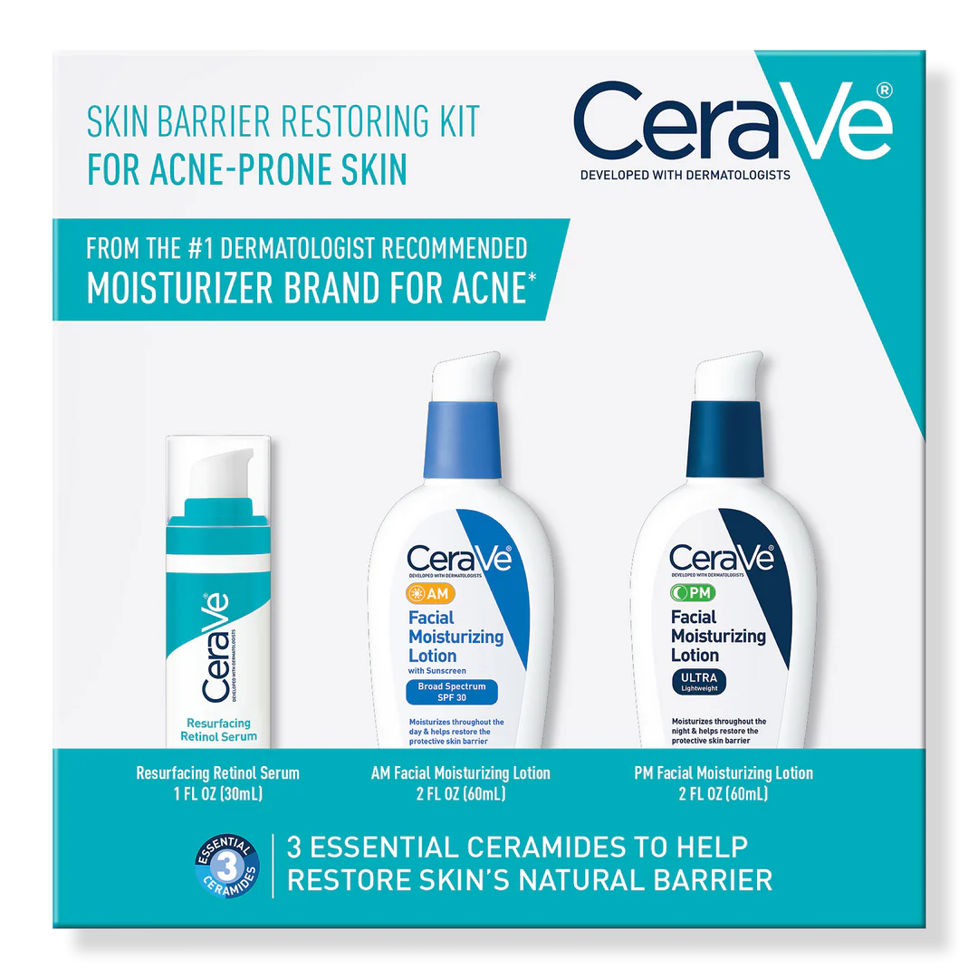 CeraVe - Kit restaurador de la barrera cutánea para pieles con tendencia al acné