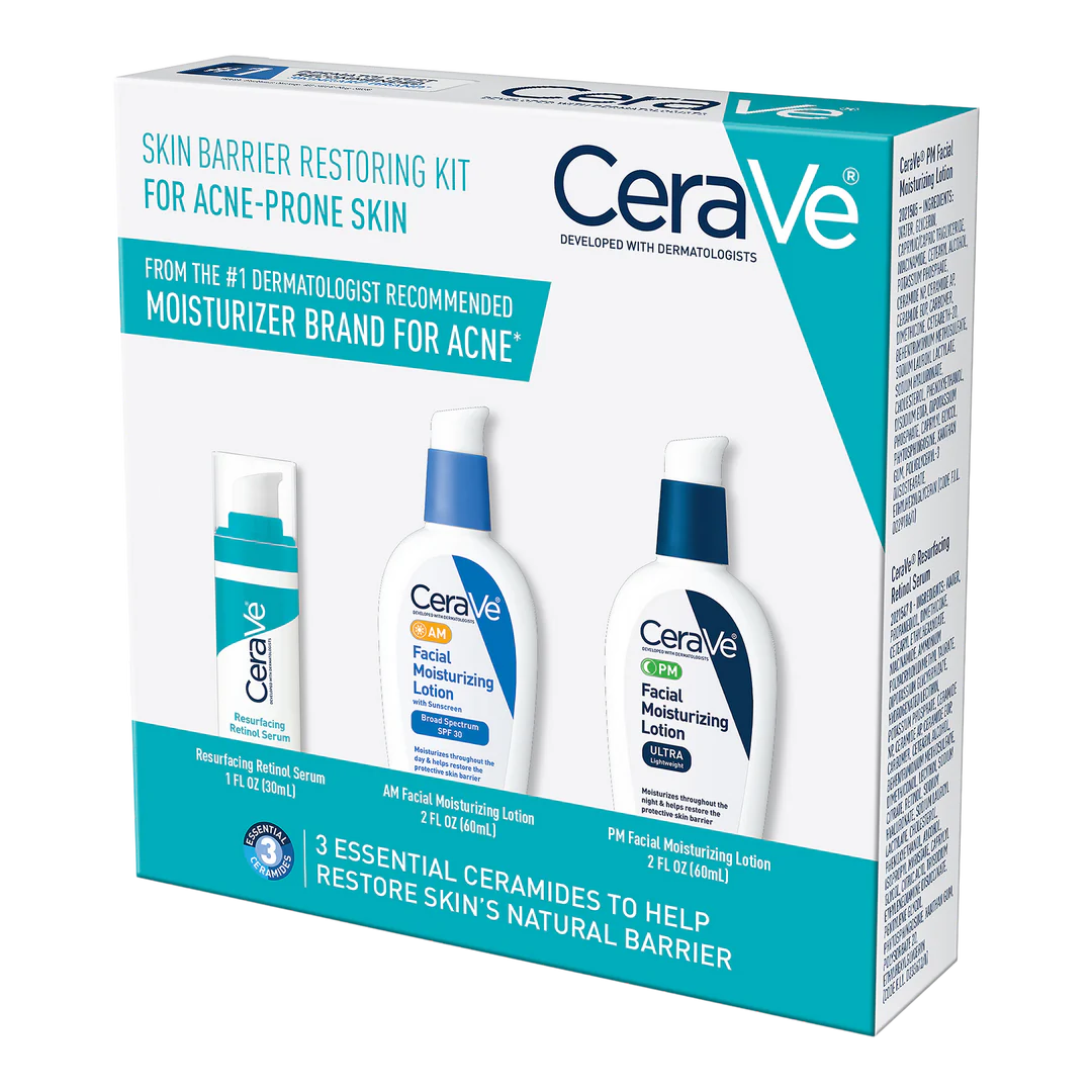 CeraVe - Kit restaurador de la barrera cutánea para pieles con tendencia al acné