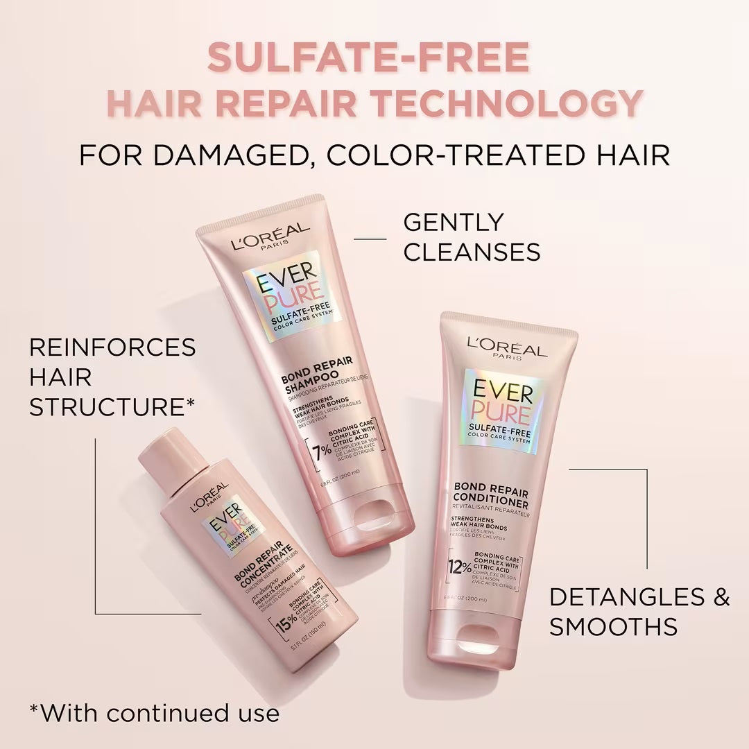 Shampoo fortalecedor de enlaces sin sulfato EverPure