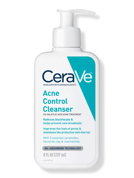 CeraVe Acne Control Limpiador con 2% Acido Salicilico