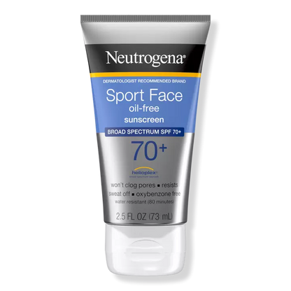 Neutrogena Sport Face Oil-Free Lotion Sunscreen, SPF 70+