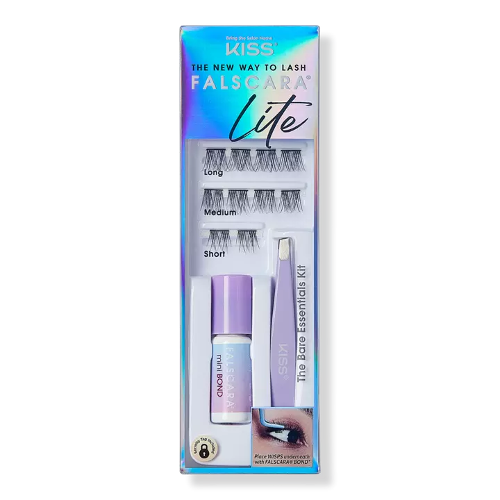 Kiss Falscara Lite False Eyelash Extensions Mini Starter Kit