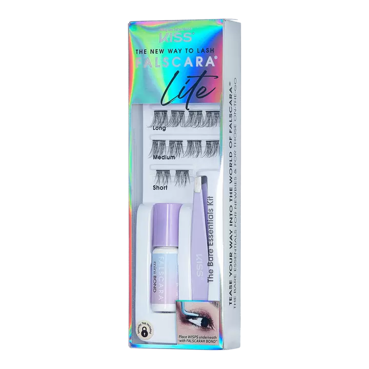 Kiss Falscara Lite False Eyelash Extensions Mini Starter Kit