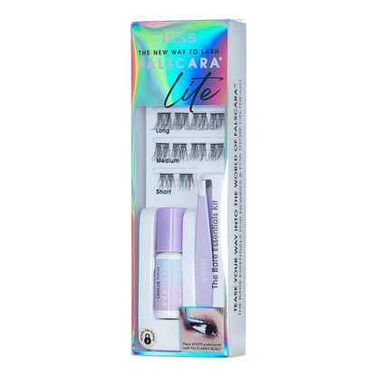 Kiss Falscara Lite False Eyelash Extensions Mini Starter Kit