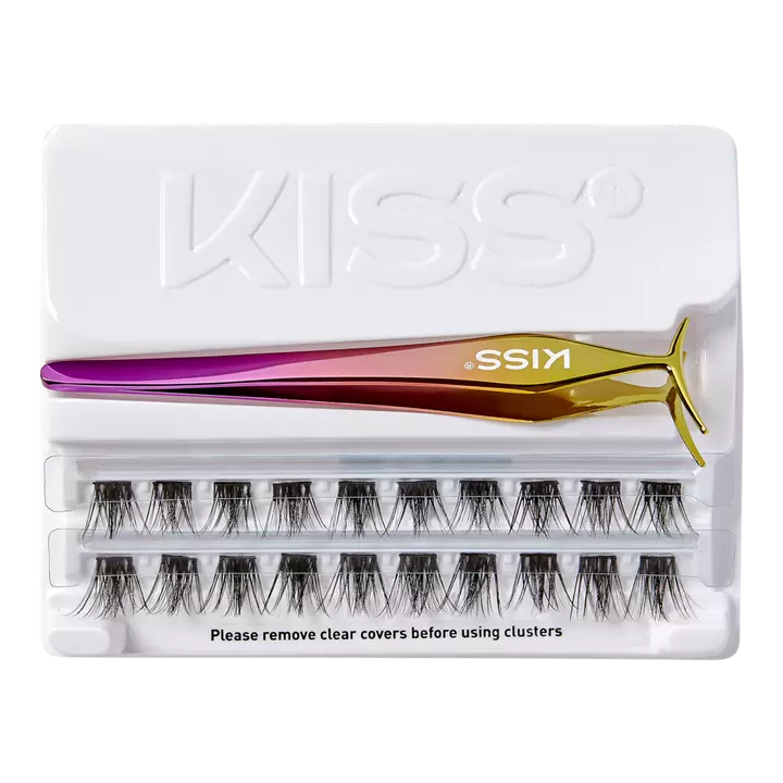 Kiss ImPRESS Press-On Falsies - Pestañas postizas, puntiagudas