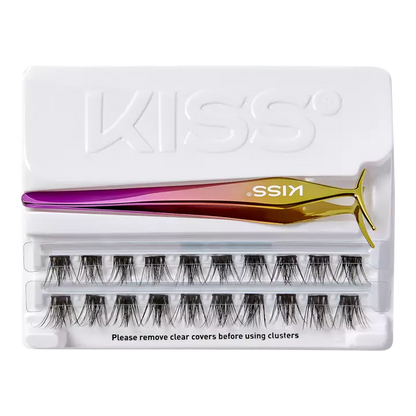 Kiss ImPRESS Press-On Falsies - Pestañas postizas, puntiagudas