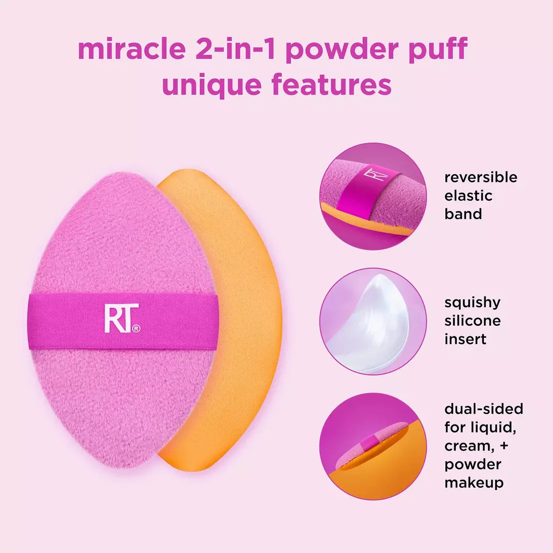 Real Techniques Miracle 2-In-1 Dual-Sided Powder Puff