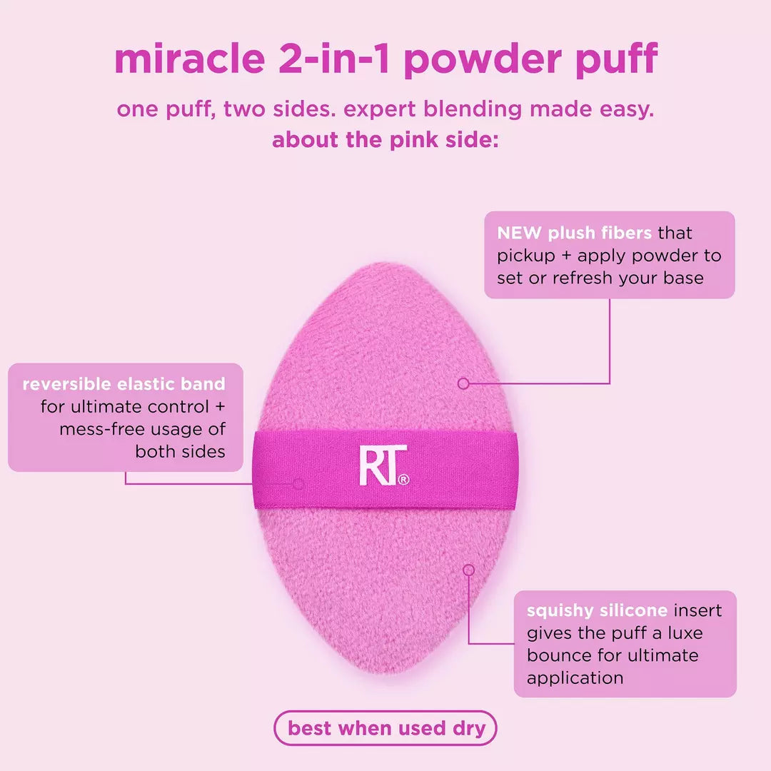 Real Techniques Miracle 2-In-1 Dual-Sided Powder Puff