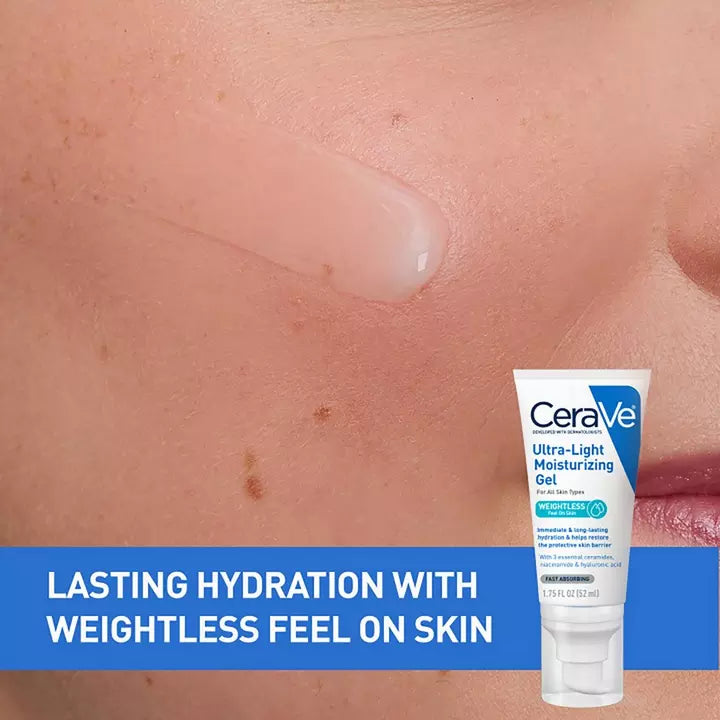 Cerave Gel facial ultraligero con ácido hialurónico para todo tipo de pieles 50ml