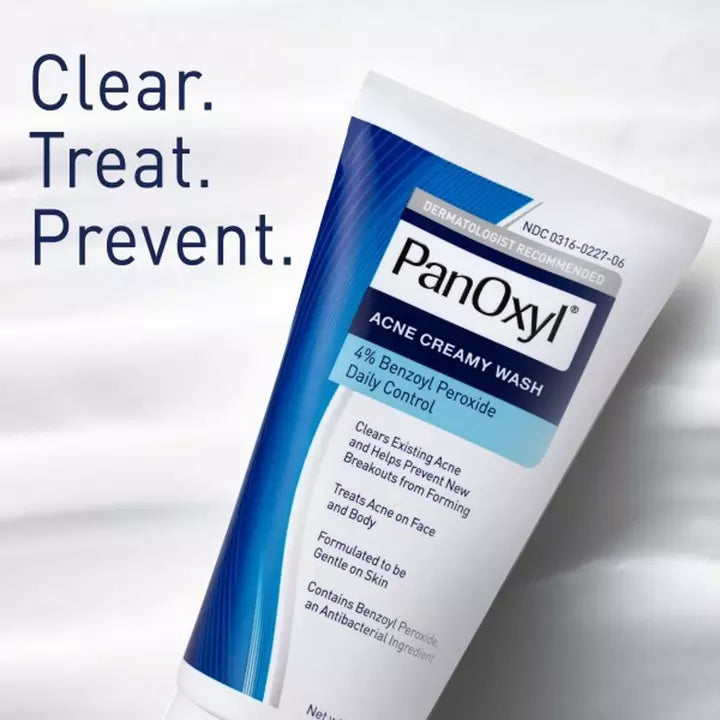 PanOxyl Acne Lavado Cremoso peróxido de benzoilo al 4%