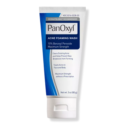 PanOxyl 10% Benzoyl Peroxide Acne Foaming Wash